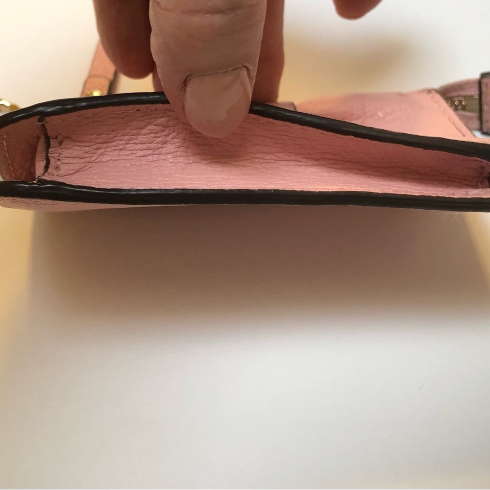 Kate Spade ♠️ Pink Key Chain Zip Pouch with Bow GUC - Picture 6 of 9